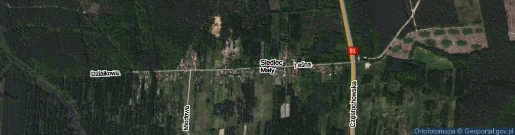 Zdjęcie satelitarne Leśna ul.